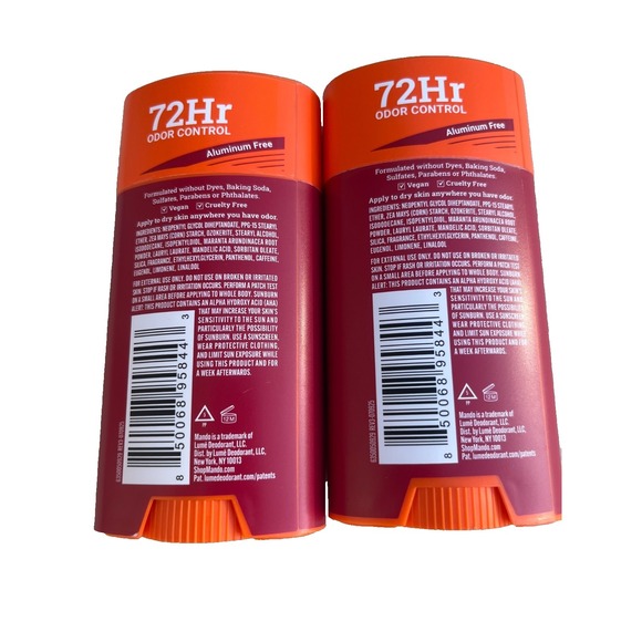 Mando Whole Body Deodorant Cabin Retreat 2.6oz Aluminum Free Lot of 2 - Picture 2 of 3